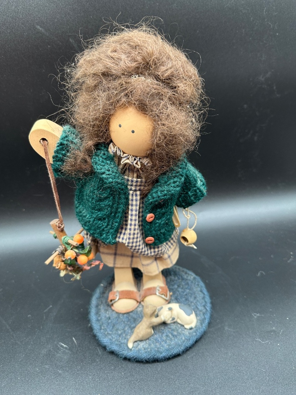 Lizzie High Wooden Folk Art Doll 10th Anniversary 2nd Edition 11" Tall